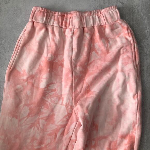 Anthropologie All Fenix Aryah Pink Tie Dye Joggers NEW - Picture 4 of 11